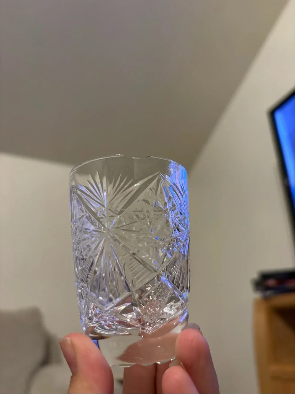 Russian Cut Crystal Shot Glasses - Clear (Set of 6)